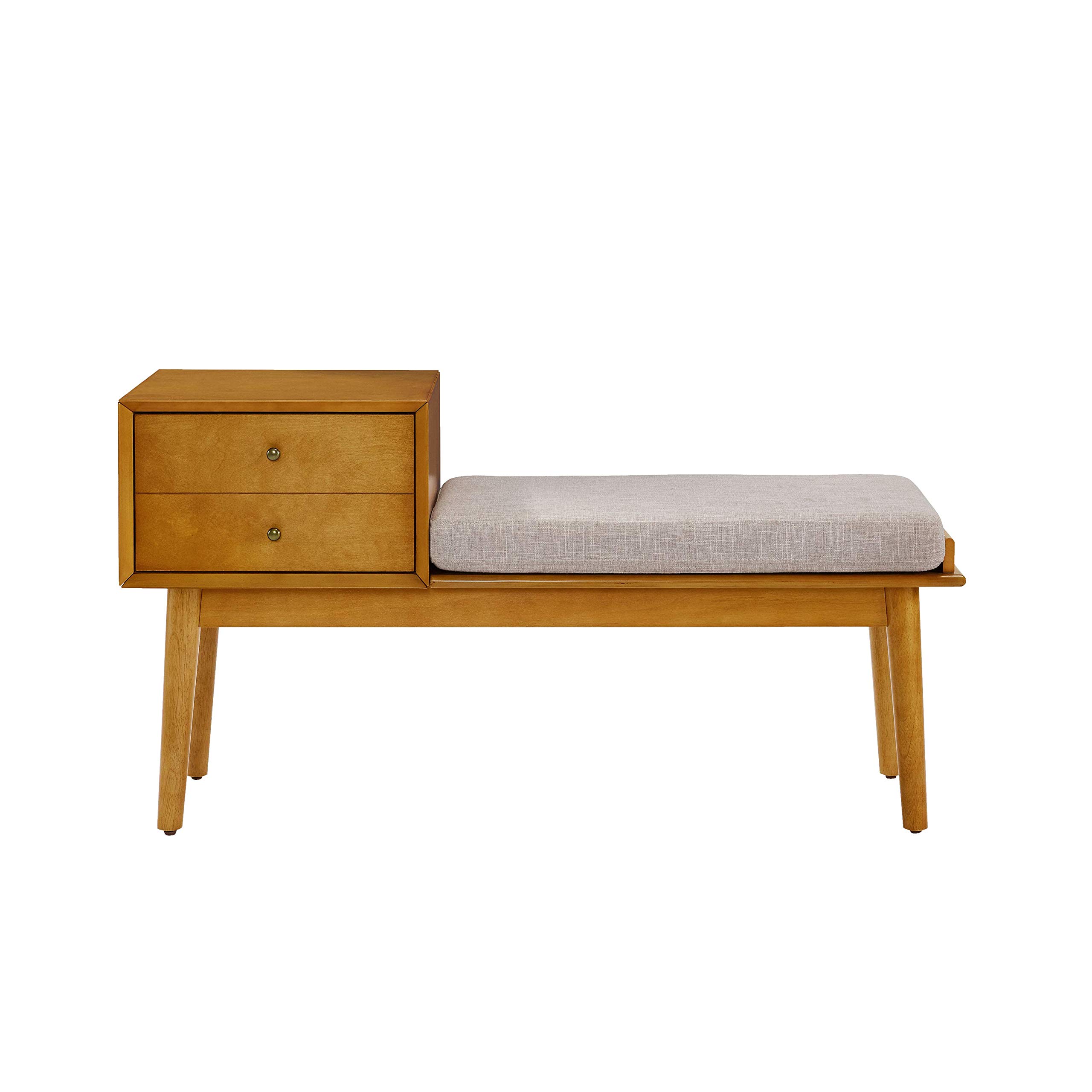 crosley-landon-acorn-banc-entr-e-gland-avec-tiroir-et-coussin image 1