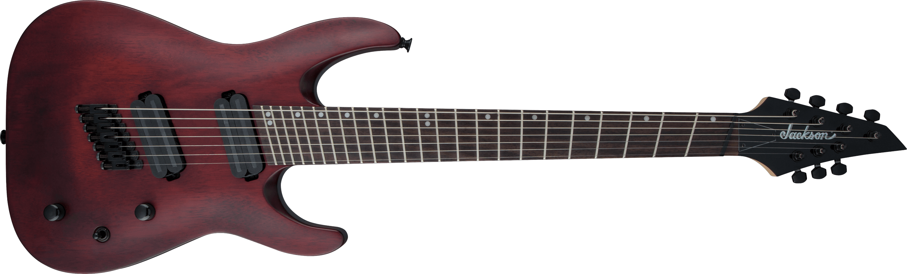 jackson-x-series-dinky-dkaf7-ms-guitare-7-cordes-stained-mahogany image 1
