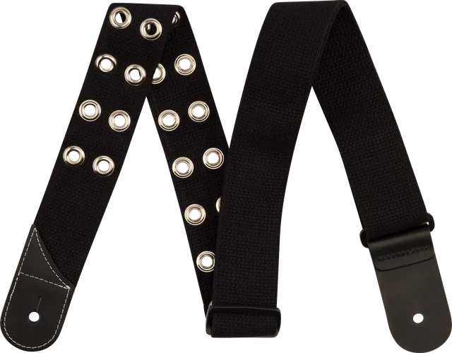 jackson-straps-cotton-grommet-sangle-guitare-noire-2-pouces image 1