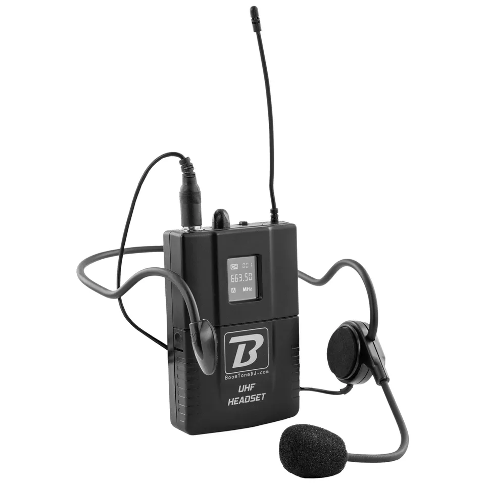 boomtonedj-uhf-headset-micro-serre-t-te-663-5-mhz-noir image 1