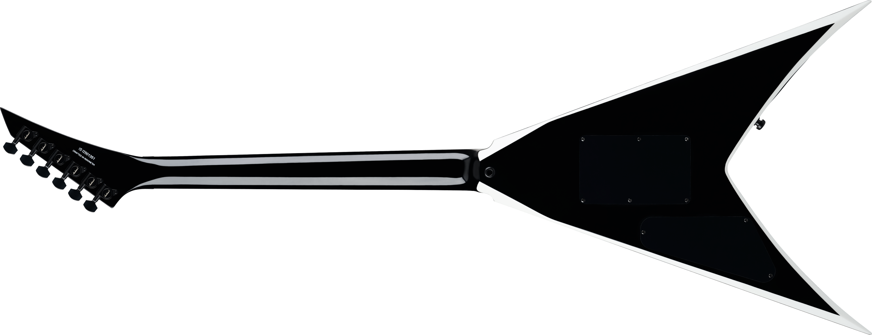 jackson-pro-king-v-wes-borland-guitare-lectrique-black-white-bevels image 2