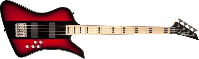 jackson-x-ellefson-kelly-bird-iv-basse-4-cordes-red-stripe image 1