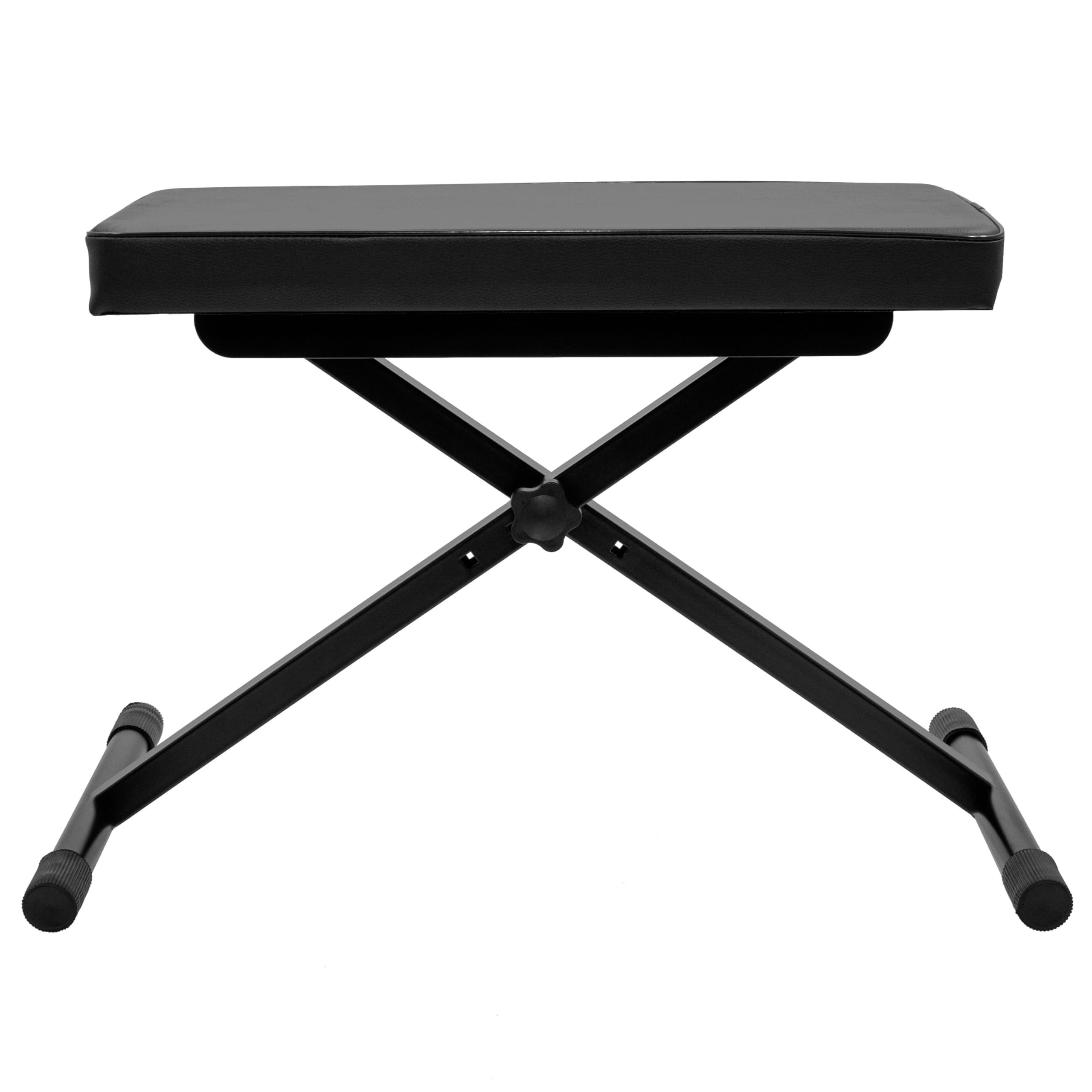 boomtonedj-st-1-banc-clavier-x-simili-cuir-noir-r-glable image 2