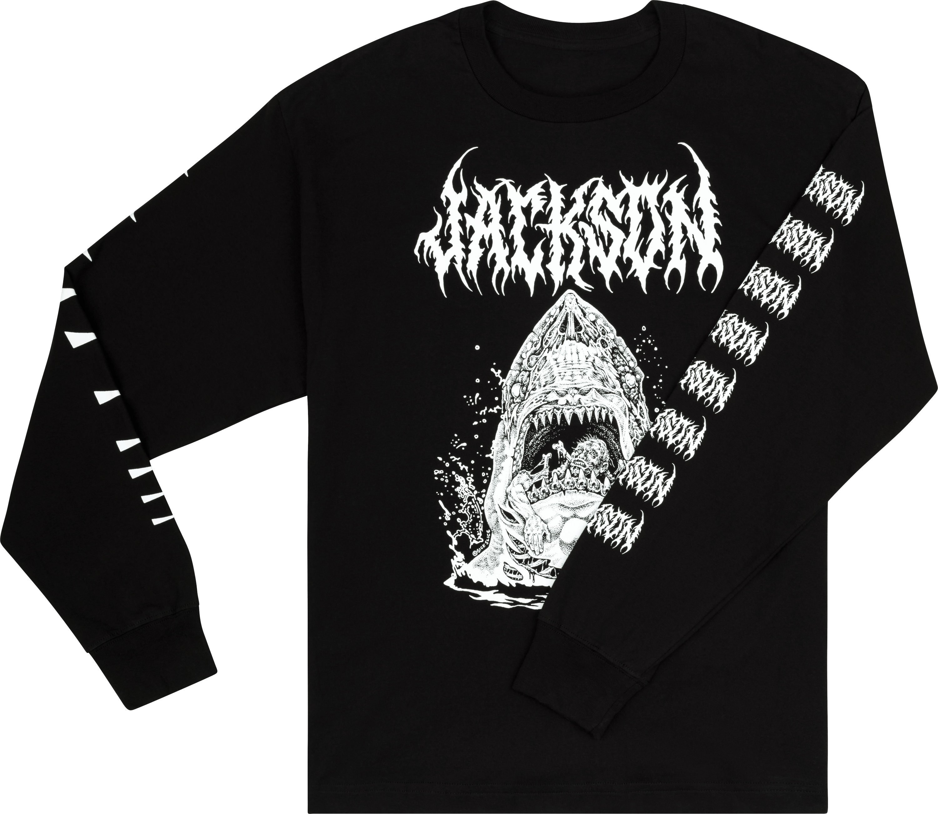 jackson-sharkrot-t-shirt-manche-longue-noir-taille-l image 2