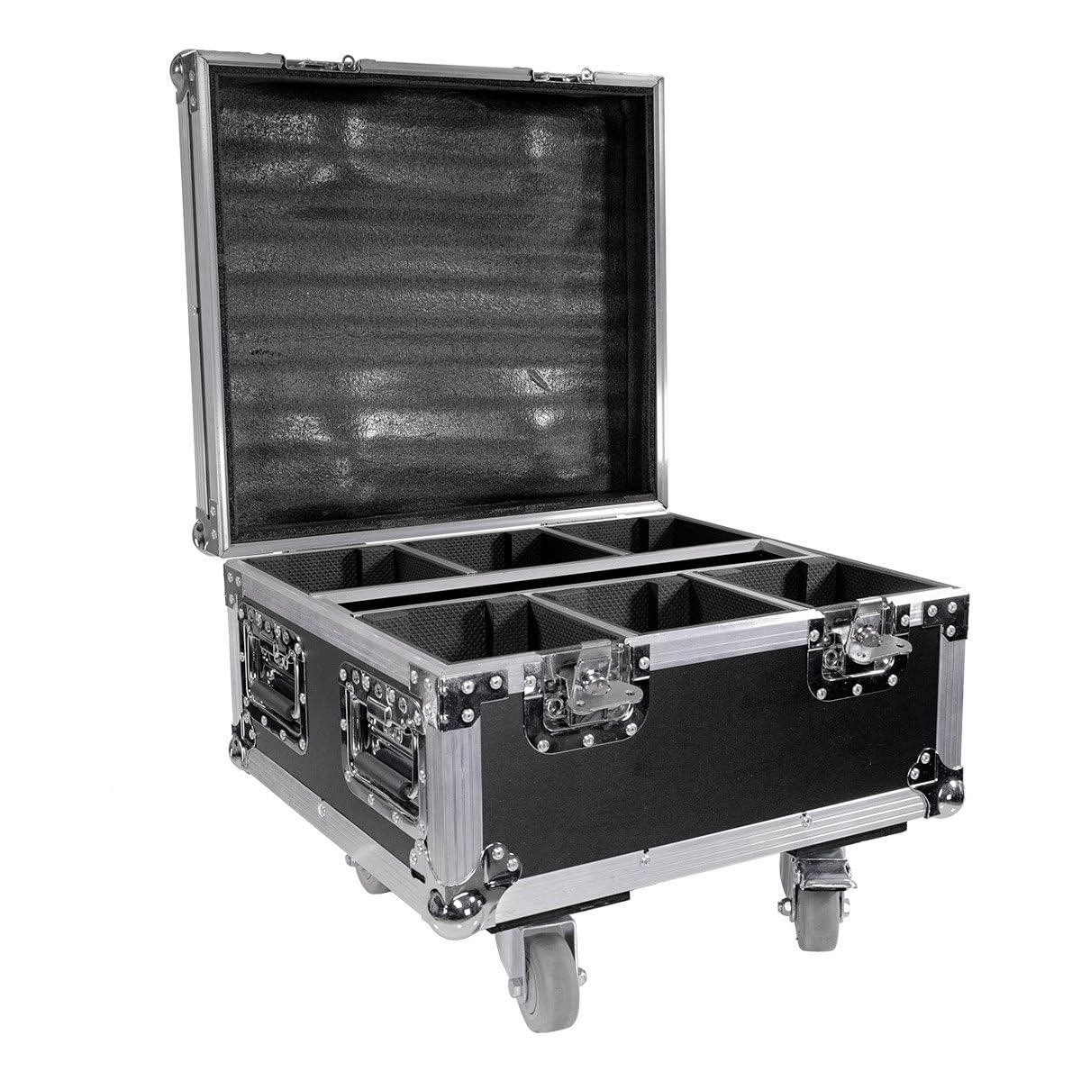 boomtonedj-ez-box-flight-case-projecteur-led-6-compartiments-roulettes image 1