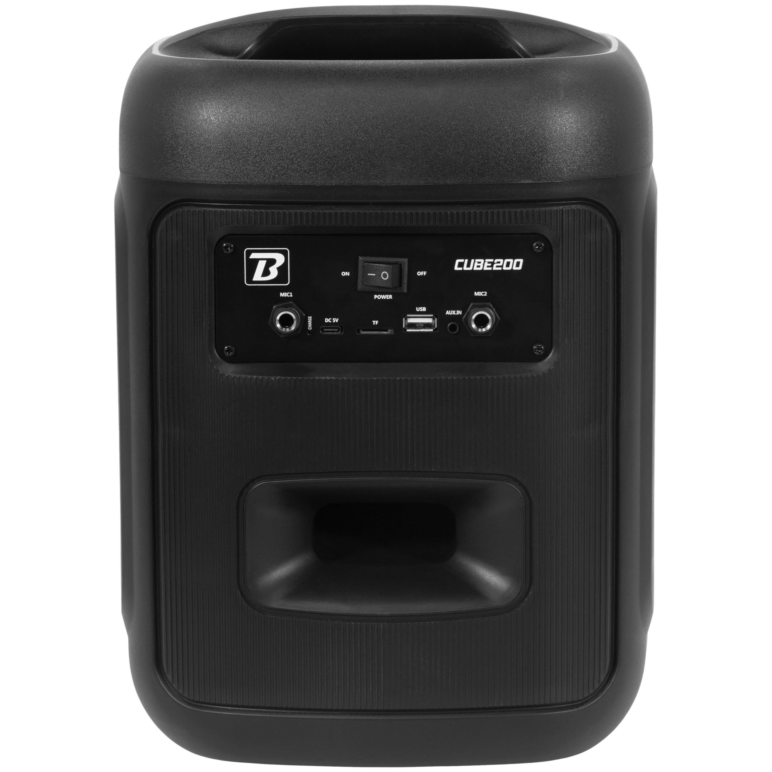 boomtonedj-cube-200-enceinte-portable-karaok-bluetooth-led-200w image 3