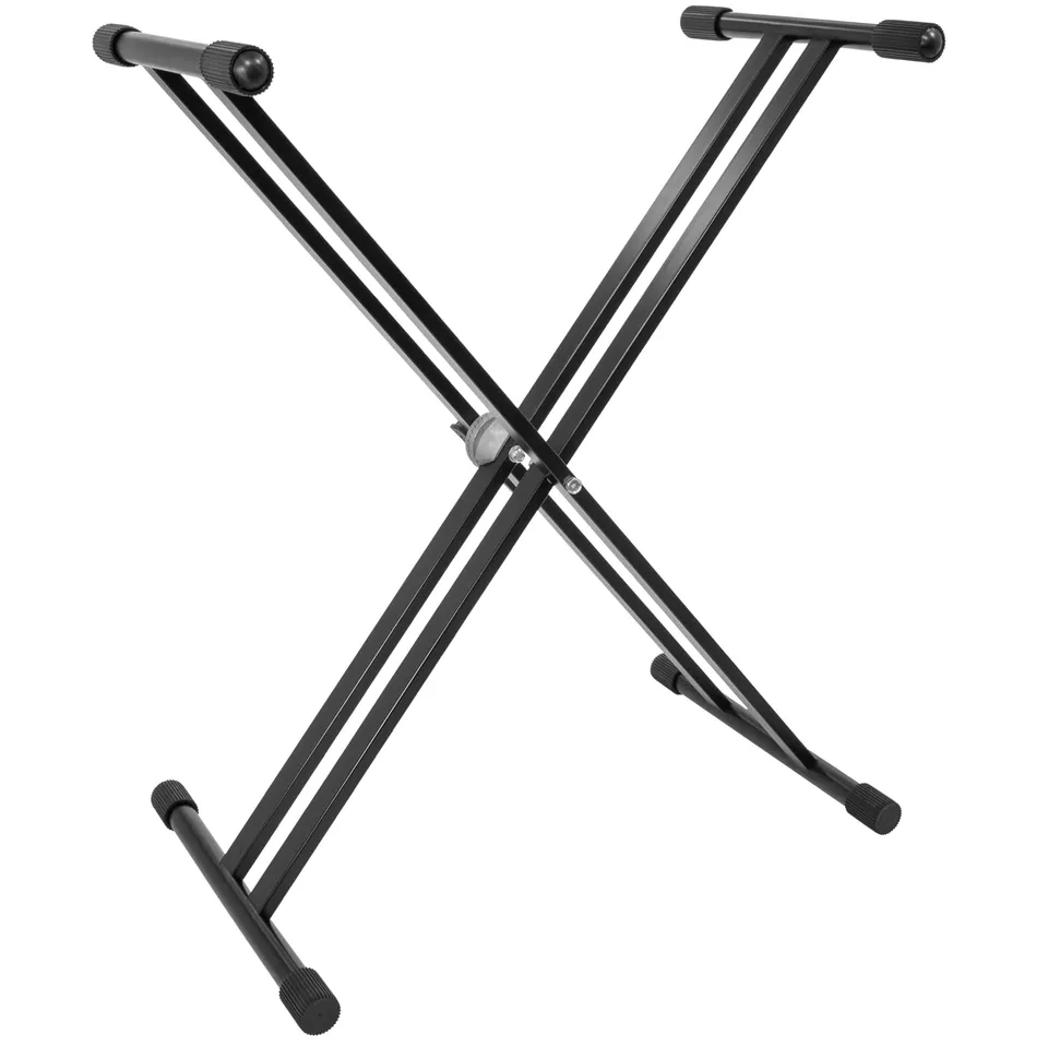 boomtonedj-ks-3-stand-clavier-noir-double-barre image 1