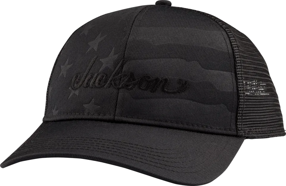 jackson-stars-stripes-casquette-trucker-noire-taille-unique image 1