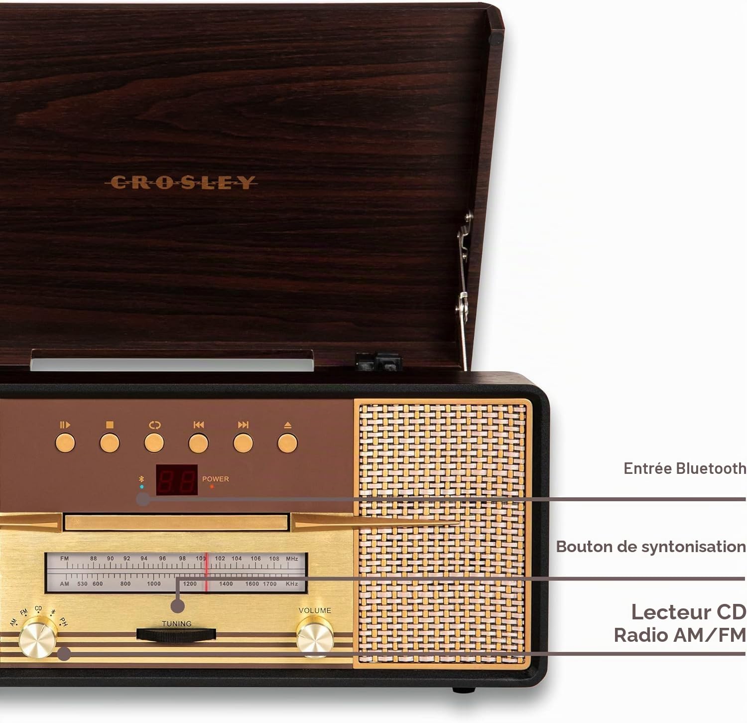 crosley-rhapsody-platine-vinyle-acajou-haut-parleurs-int-gr-s image 5