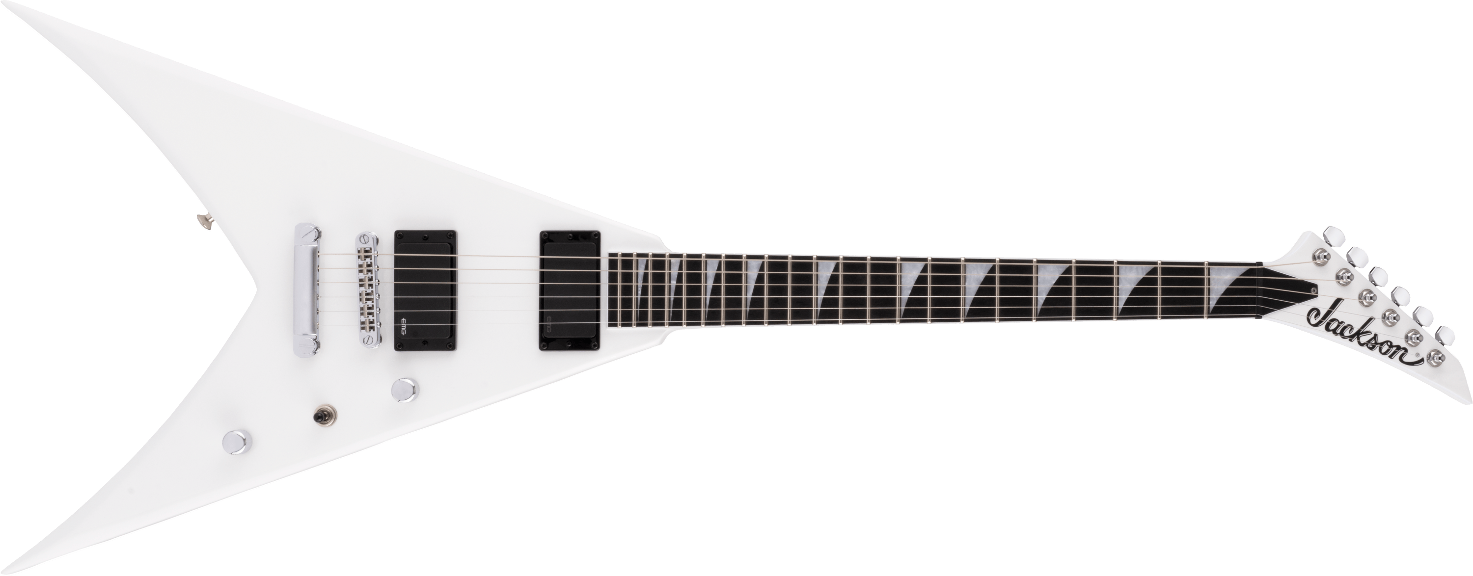 jackson-pro-king-v-kvtmg-guitare-lectrique-blanche-emg image 1