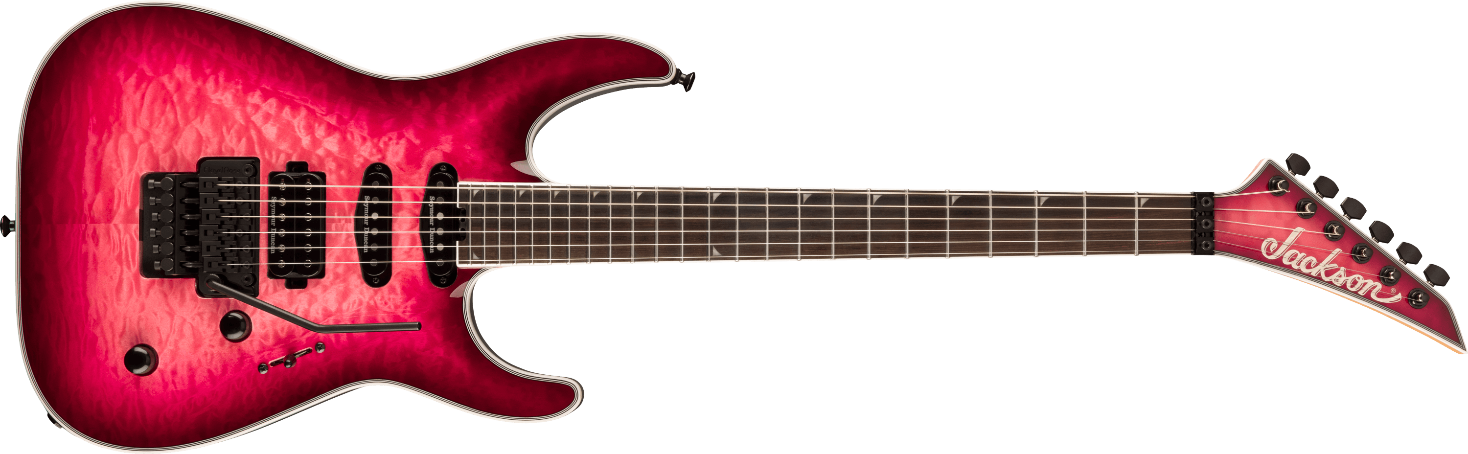 jackson-pro-plus-soloist-sla3q-guitare-amber-tiger-eye-housse image 4