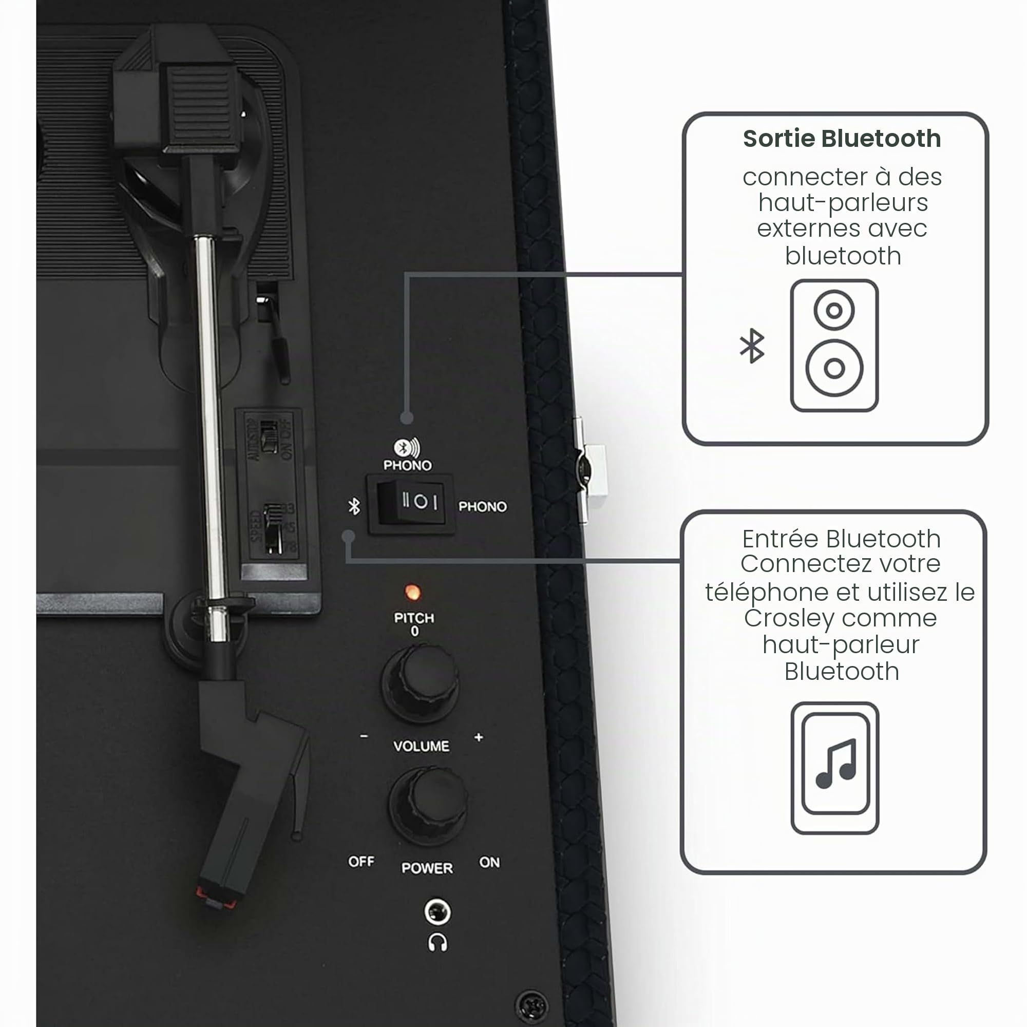 crosley-voyager-platine-vinyle-valise-bluetooth-noire image 5