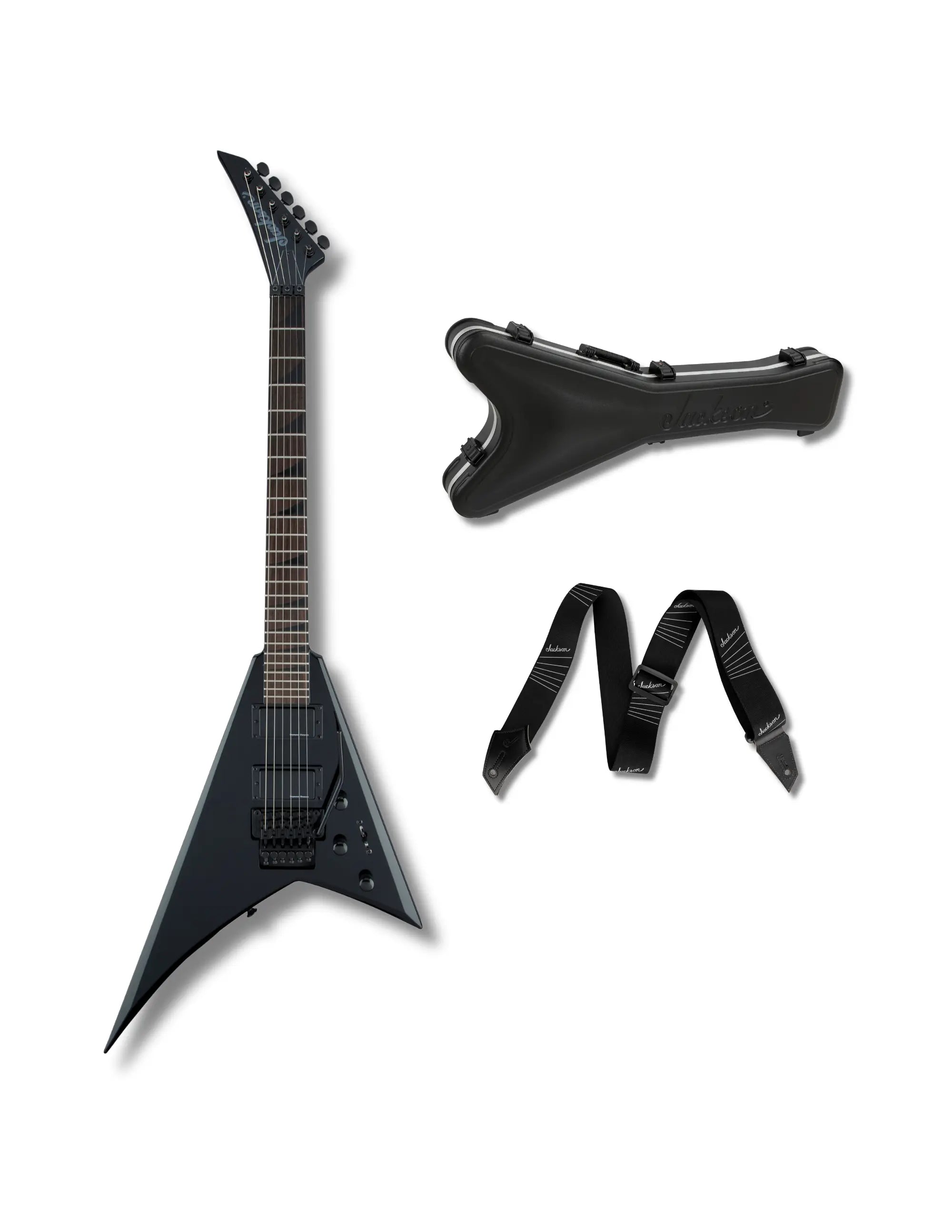 jackson-x-rhoads-rrx24-pack-guitare-lectrique-noire-housse image 1