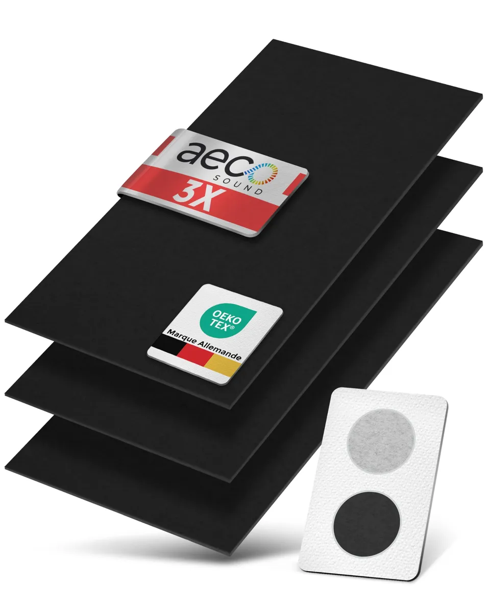 aeco-wandschutz-panneau-feutre-noir-3-pi-ces-insonorisant image 1
