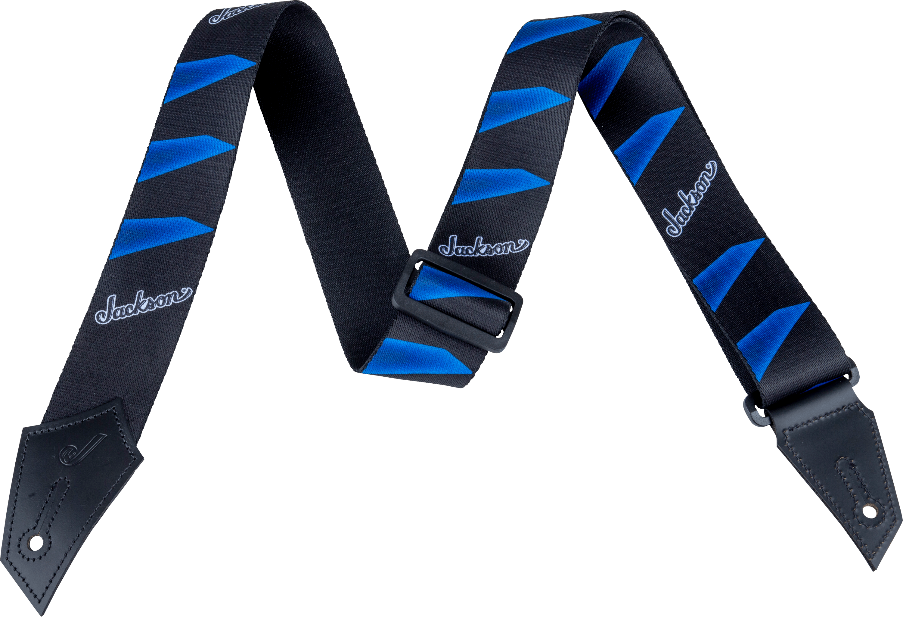 jackson-straps-sangle-guitare-headstock-noir-bleu-50-8-mm image 1