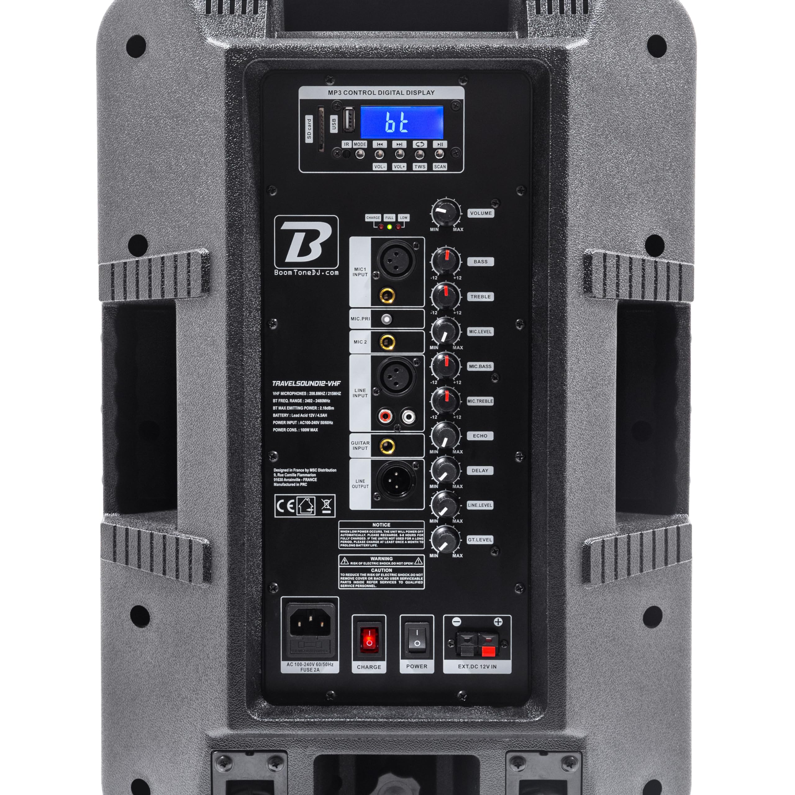 boomtonedj-travelsound12-vhf-enceinte-portable-12-600w-batterie image 5