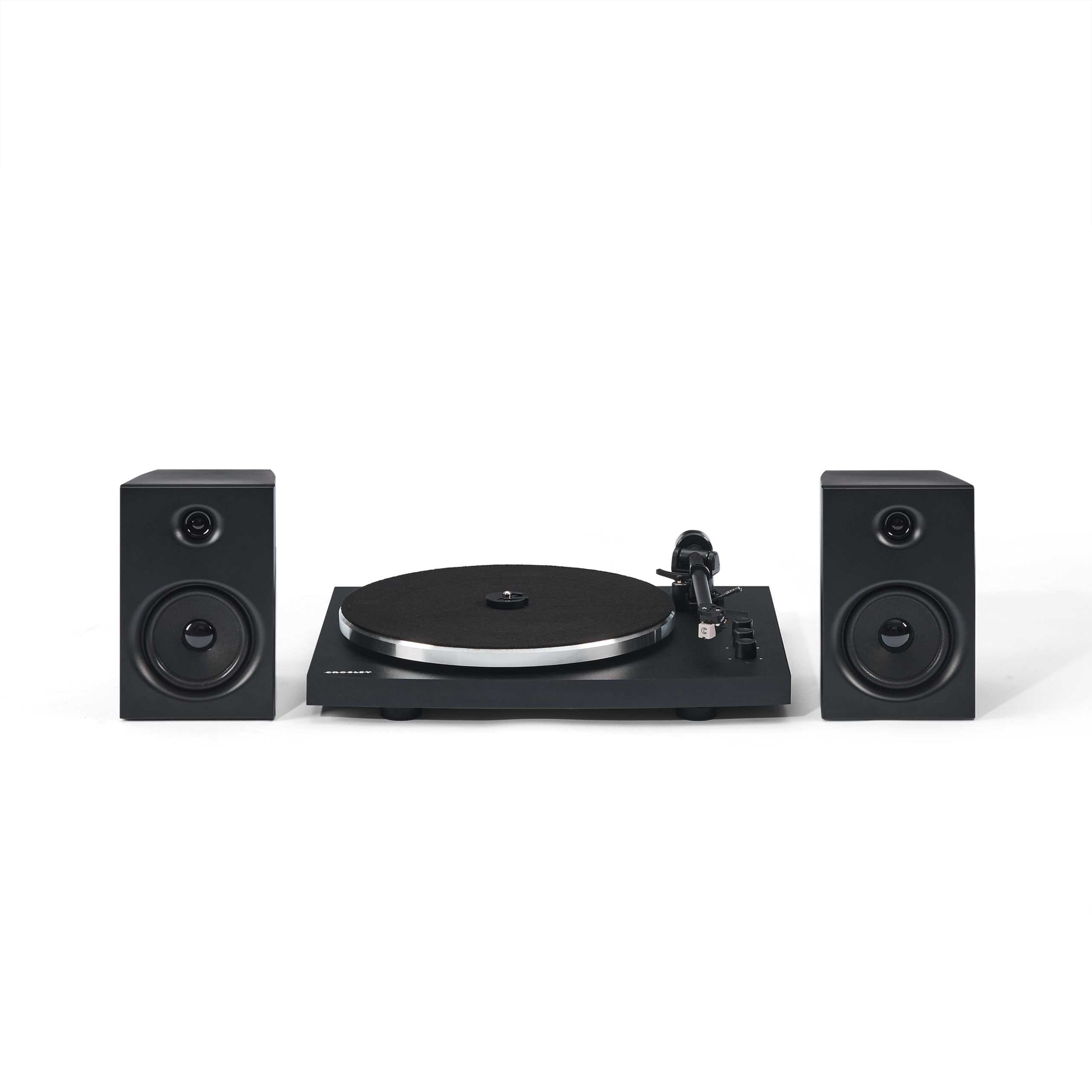 crosley-t150-tourne-disque-bluetooth-noir-avec-enceintes-30w image 1
