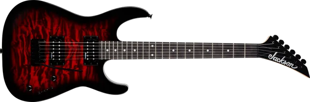 jackson-js-series-dinky-js11q-guitare-lectrique-transparent-red-peuplier image 1