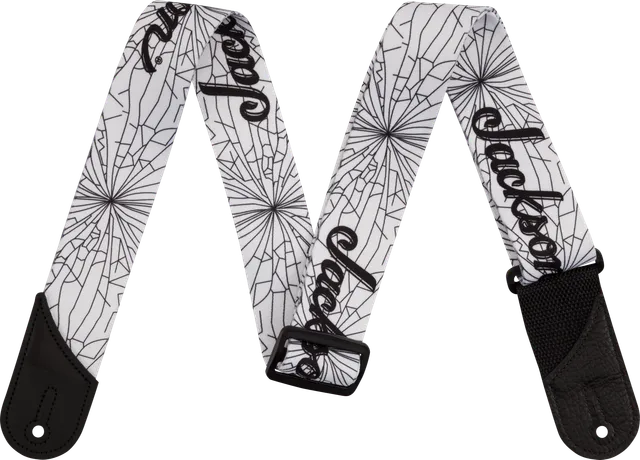 jackson-straps-cracked-mirror-sangle-guitare-white-50-8-mm-cuir image 1