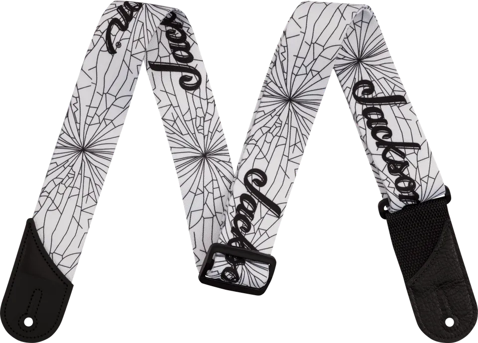 jackson-straps-cracked-mirror-sangle-guitare-white-50-8-mm-cuir image 1