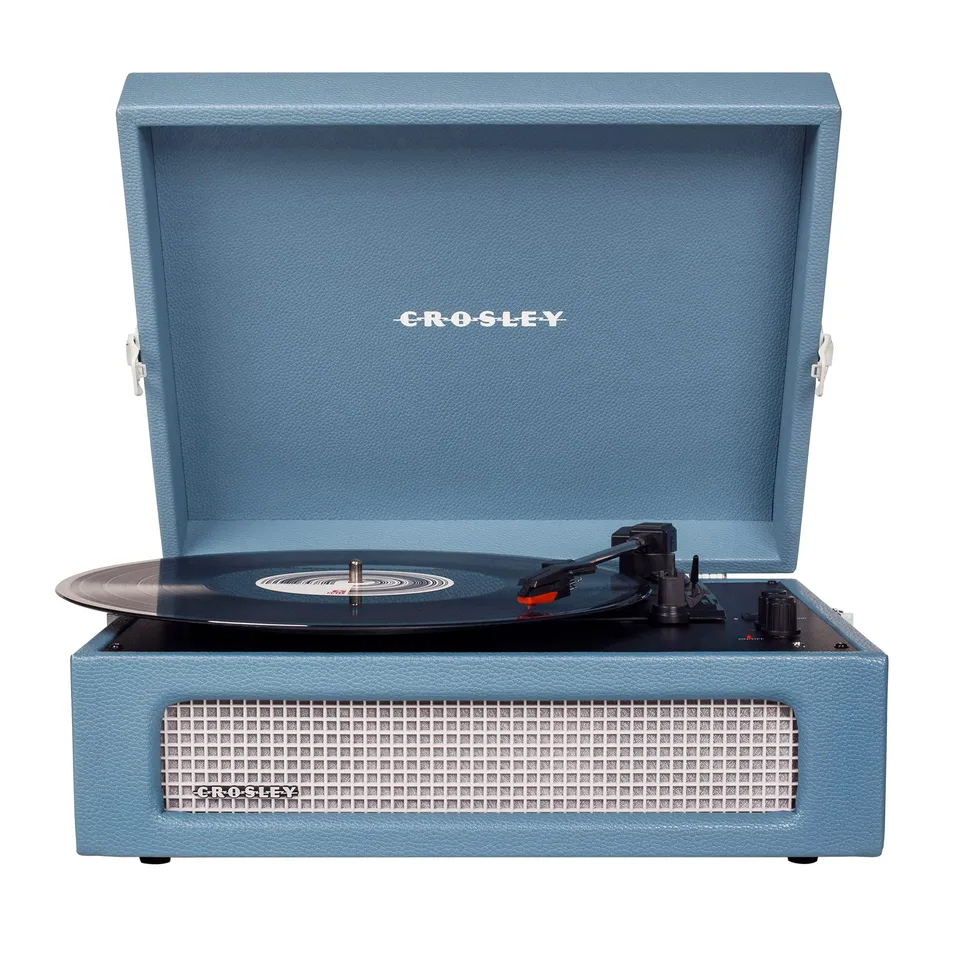 crosley-voyager-platine-vinyle-valise-bleu-3-vitesses image 1