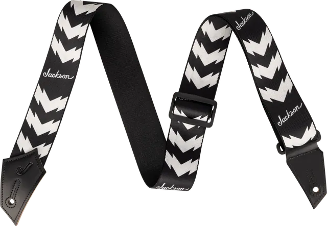 jackson-strap-double-v-sangle-guitare-50-mm-noir-blanc image 1