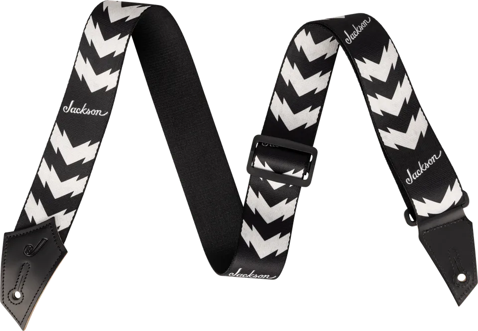 jackson-strap-double-v-sangle-guitare-50-mm-noir-blanc image 1