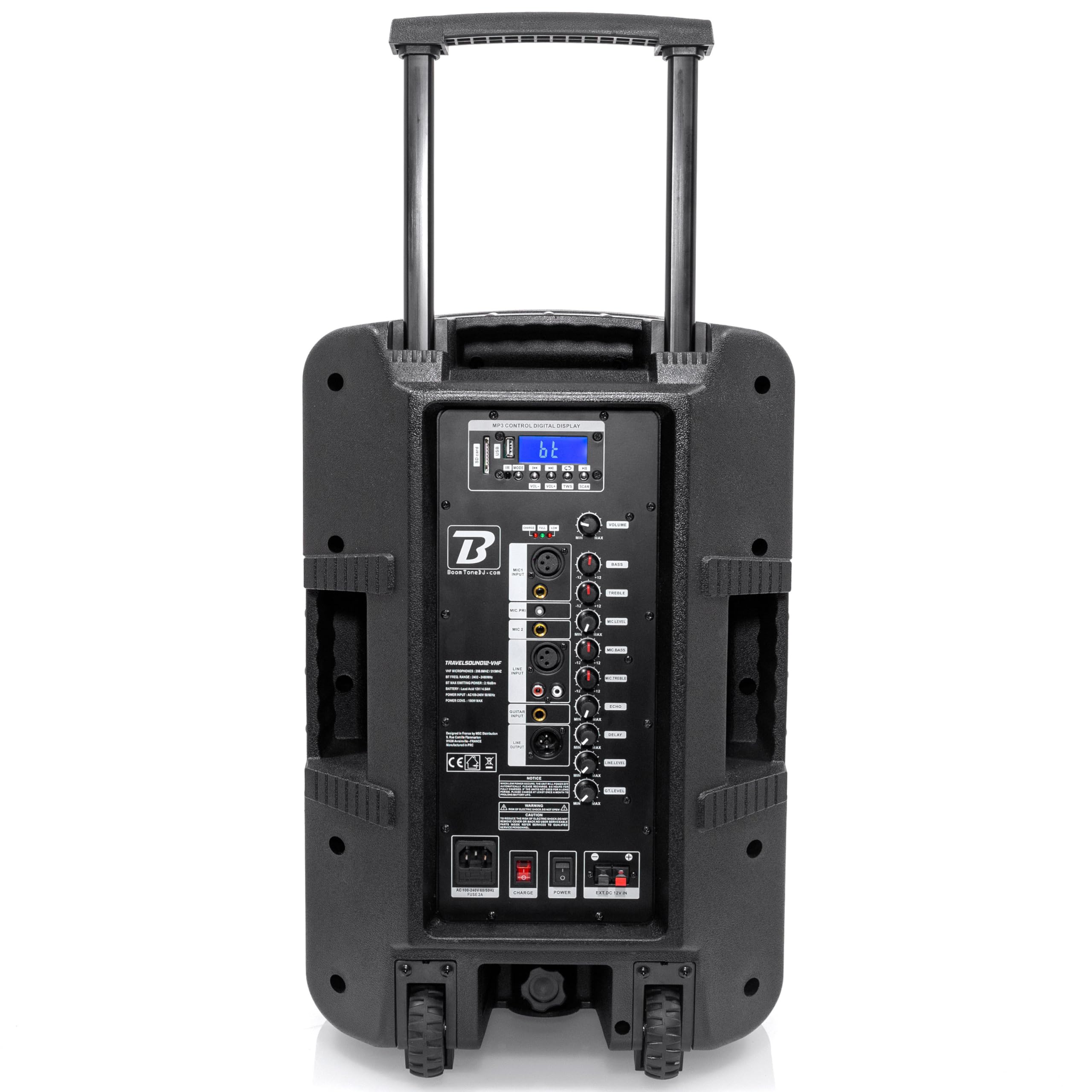boomtonedj-travelsound12-vhf-enceinte-portable-12-600w-batterie image 3