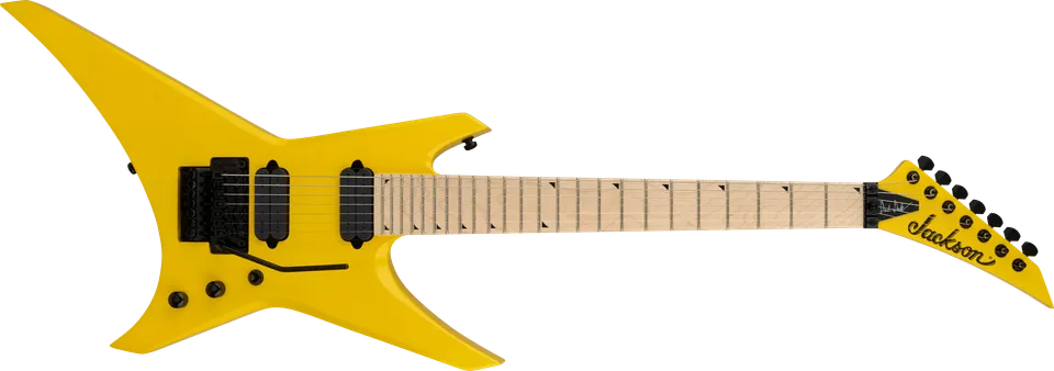 jackson-pro-series-warrior-wr7-guitare-7-cordes-jaune-dimarzio image 1