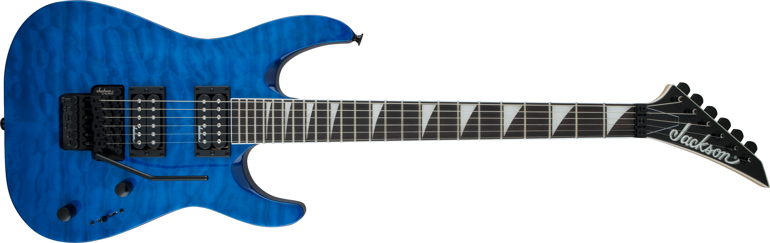 jackson-js-dinky-js32q-guitare-lectrique-bleu-transparent image 3