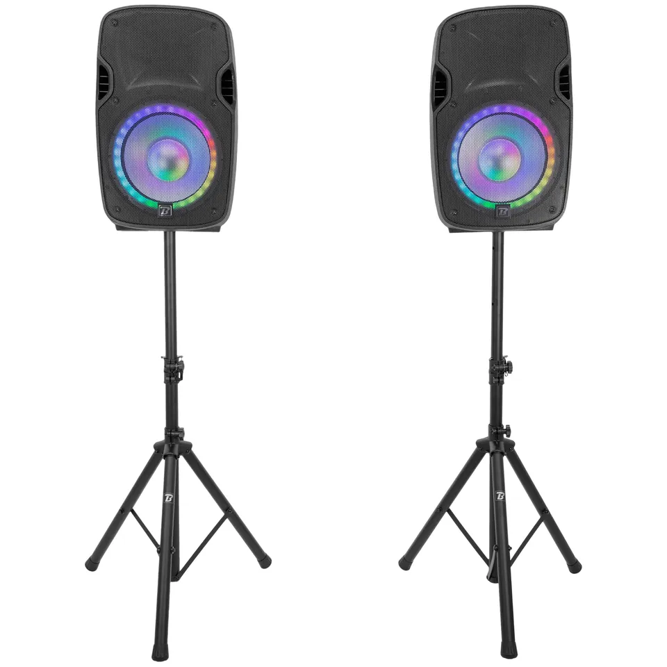 boomtonedj-ps212a-led-pack-sono-2-enceintes-12-bluetooth image 1