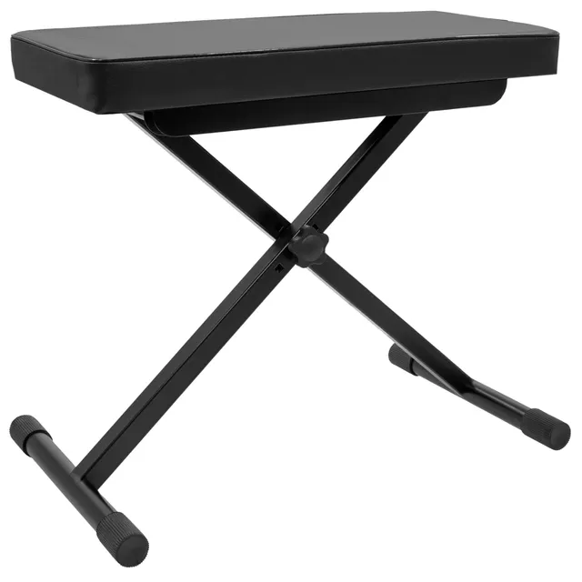 boomtonedj-st-1-banc-clavier-x-simili-cuir-noir-r-glable image 1
