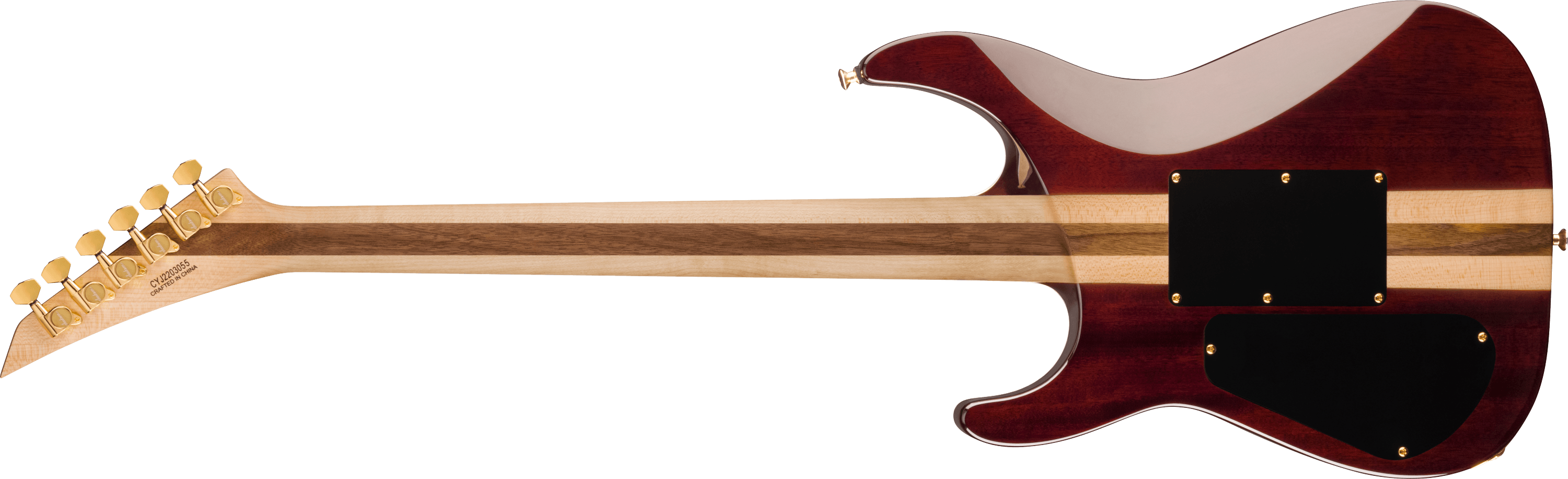 jackson-pro-plus-soloist-sla3q-guitare-amber-tiger-eye-housse image 2