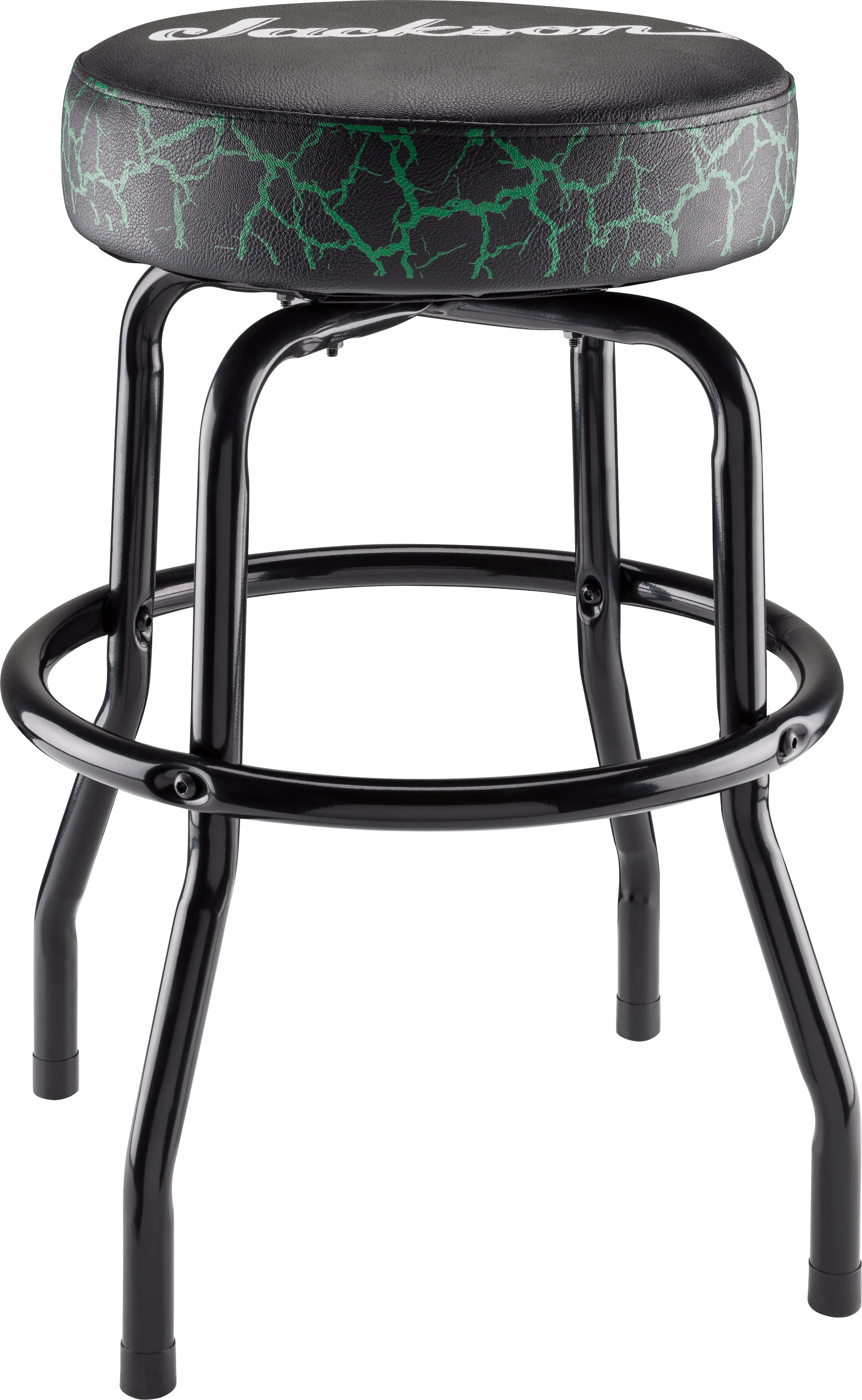jackson-tabouret-de-bar-green-crackle-25-pouces-noir-vert image 2
